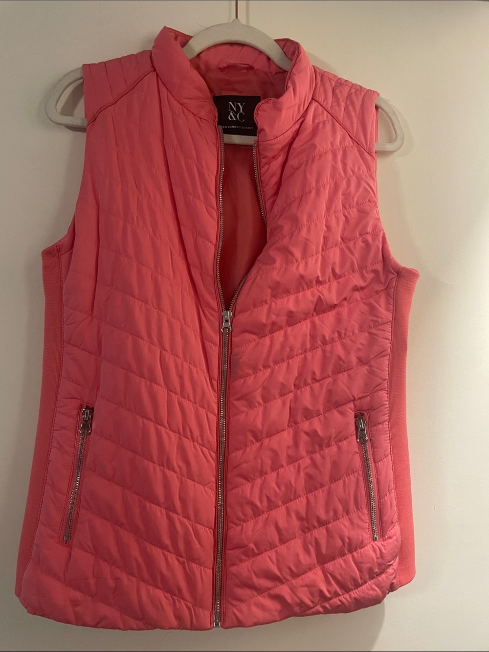 NY&C Coral Quilted Vest